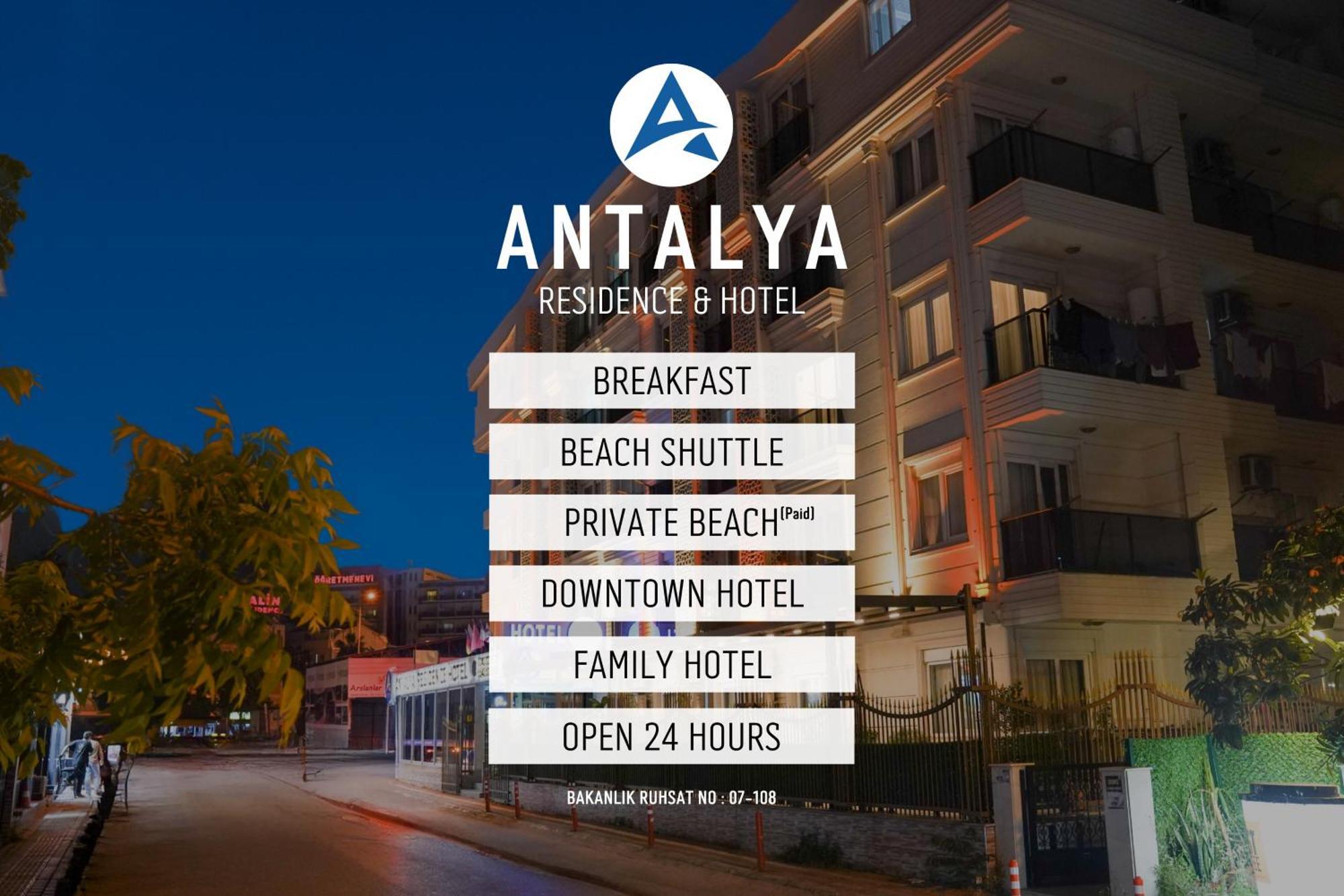 Antalya Residence Hotel Eksteriør bilde